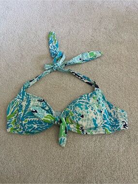 Lilly Pulitzer Lets Cha Cha halter Bikini Top